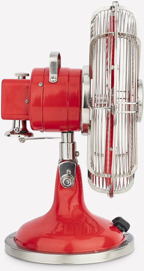 Ⓜ️🔵🔵🔵 H.Koenig JOE50 ROSSO - Ventilatore, ALTISSIMA QUALITÀ, completamente in METALLO,