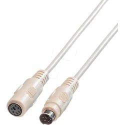 ROLINE 11015690 - Kabel PS/2 Stecker auf Buchse, 10 m