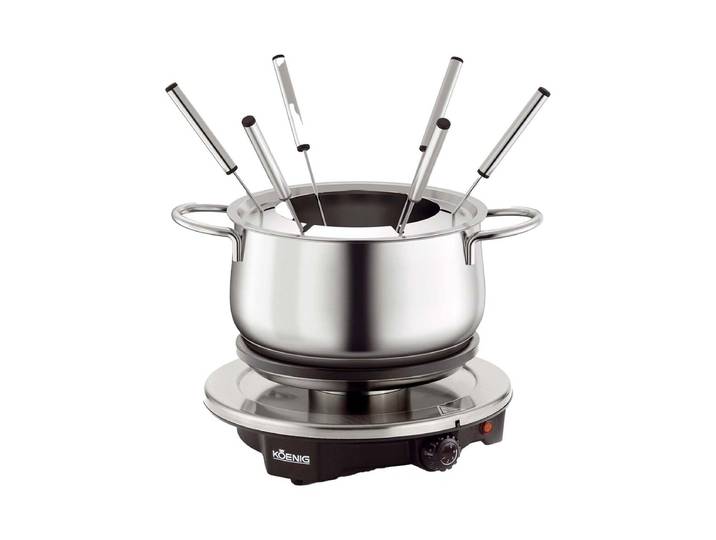 Koenig B02238 Fondue-Set Chrome Edelstahl