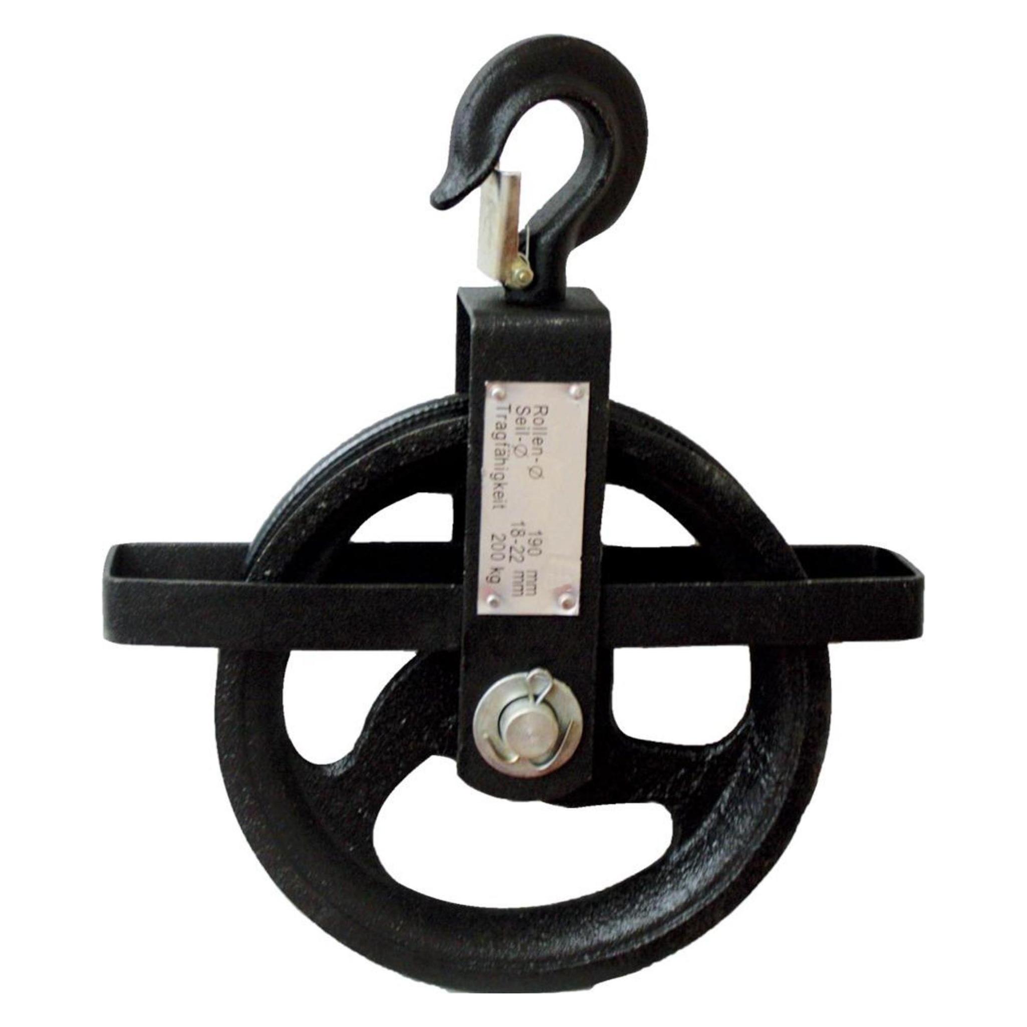 Magni IHTec Seilrad 190 mm Baurolle 200 kg für Seile von 18 - 22 mm (0.19 m) (4016092451305)