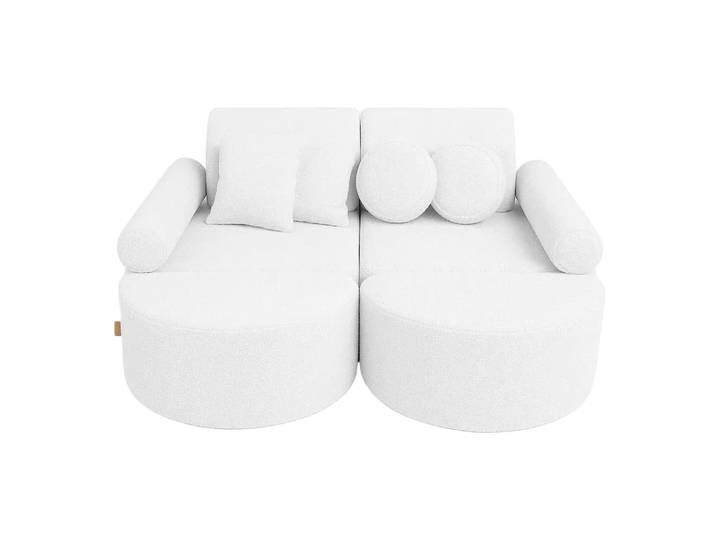 Canapé modulable enfant en bouclette 12 pcs