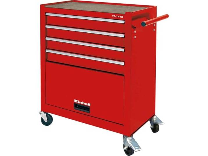 Einhell Chariot d’atelier TC-TW 100 (75 kg max.\, 4 tiroirs\, 4 roulettes pivotantes)