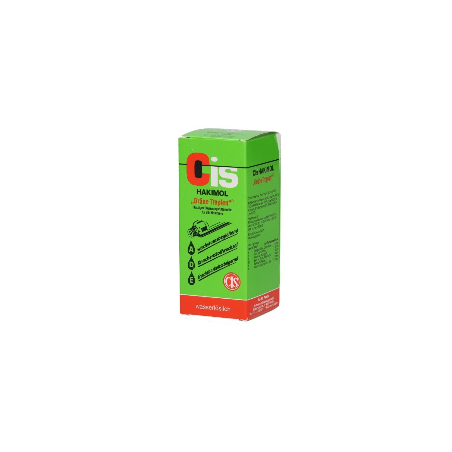 Hakimol grüne wasserlösl.Tropfen vet. 100 ml Tropfen