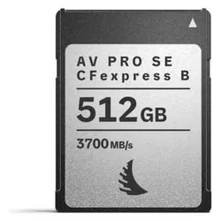 Angelbird AV PRO SE CFexpress B (512 GB, CFexpress, CFexpress Typ B), Speicherkarte, Grau