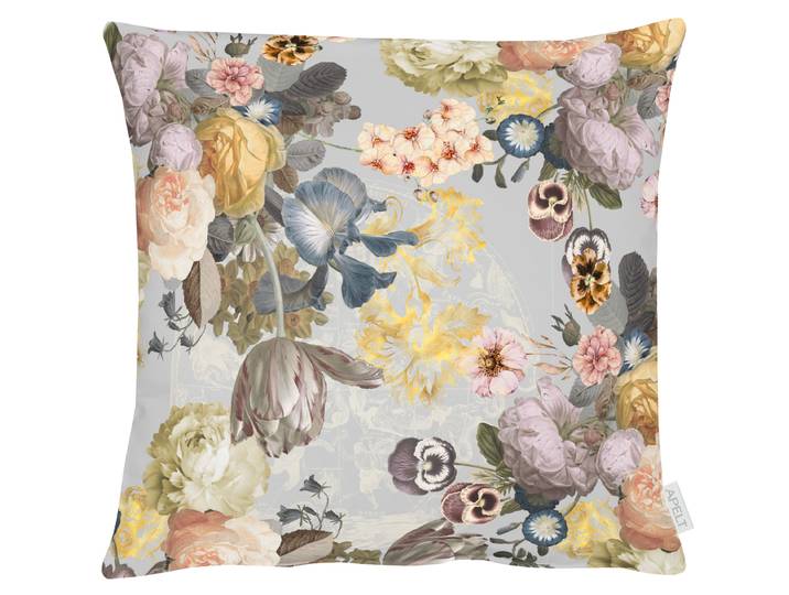 Coussin Automne type B Gris/Gris 48 x 48cm Tissu mélangé