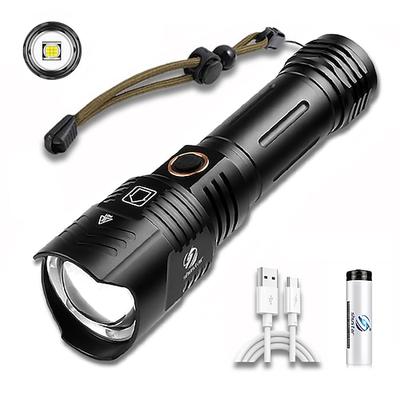 LED-Taschenlampe für den Außenbereich, super hell, xhp160, leistungsstarke xhp99, wasserdichte Taschenlampe, USB, wiederaufladbar, 18650, tragbares Zoom-Campinglicht
