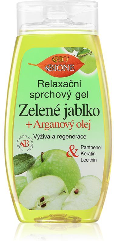 Bione Cosmetics Green Apple + Argan Oil gel de douche 260 ml