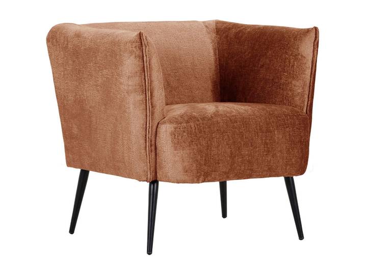 Landscape Sessel Manni, Braun, Metall, 76x73x76 cm, Stoffauswahl, Wohnzimmer, Sessel, Polstersessel