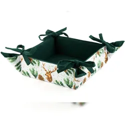 Mehrzweck-Brotkorb Nordic Deer Excelsa Baumwolle Mehrfarbig 20x20x7,5 cm
