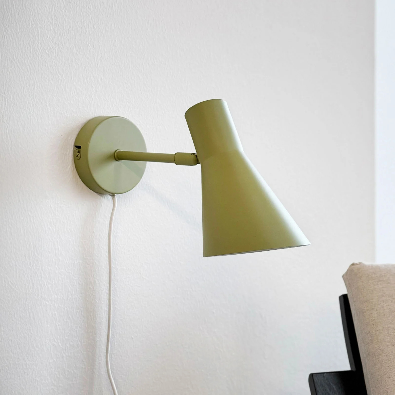 Dyberg Larsen DL12 Wandlamp, Groen, Rond, Metaal, E27