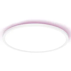 Osram Smart+ WiFi Orbis Ultra Slim Deckenleuchte in Weiß Ø 40 cm mit Backlight - RGB und Tunable White