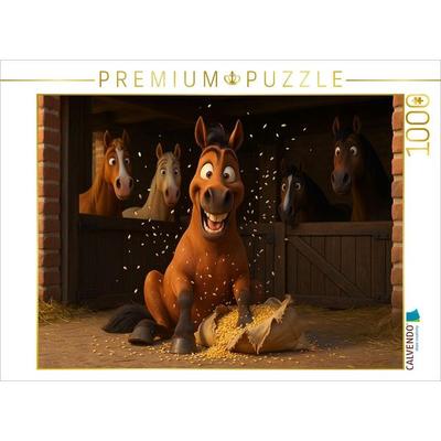 CALVENDO Puzzle Fressmaschinen finden immer einen Weg | 1000 Teile Lege-Größe 64x48cm Foto-Puzzle für glückliche Stunden