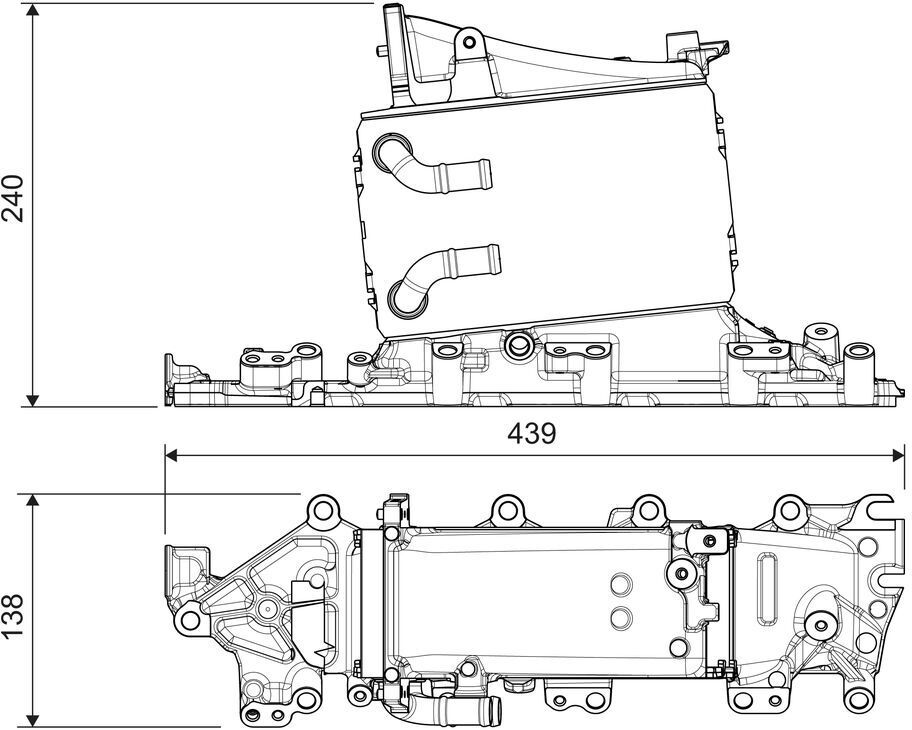 Ladeluftkühler VALEO 822935
