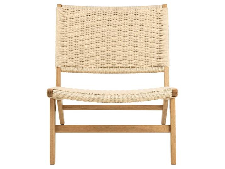 Loungesessel ACTONA GROUP Carson , weiß (sanftes weiß), B:64cm H:72cm T:79cm, Sessel, Loungesessel, Eiche, minimalistischer Stil, erhältlich in zwei Farben