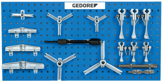 Ensemble d'extracteurs industriels Gedore, système modulaire, 1 traverse à 2 bras 140 mm (2.30) (1393014)