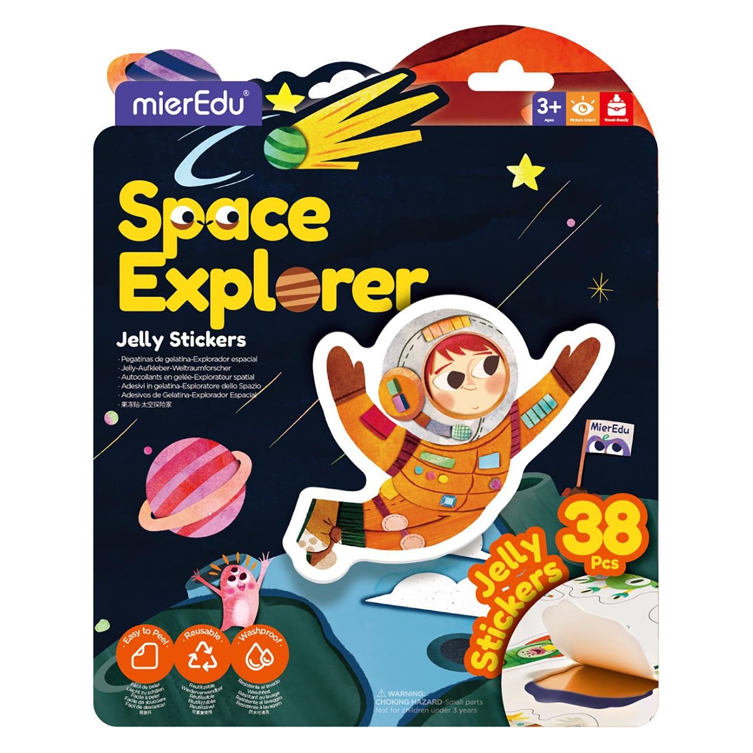 mierEdu - Jelly Stickers - Movable - Space Explorer (ME265) (38 Sticker) (ME265)