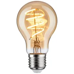 Paulmann LED Birnenlampe, E27, 5W, 2500K, 250lm, dimmbar, gold PAUL-28952