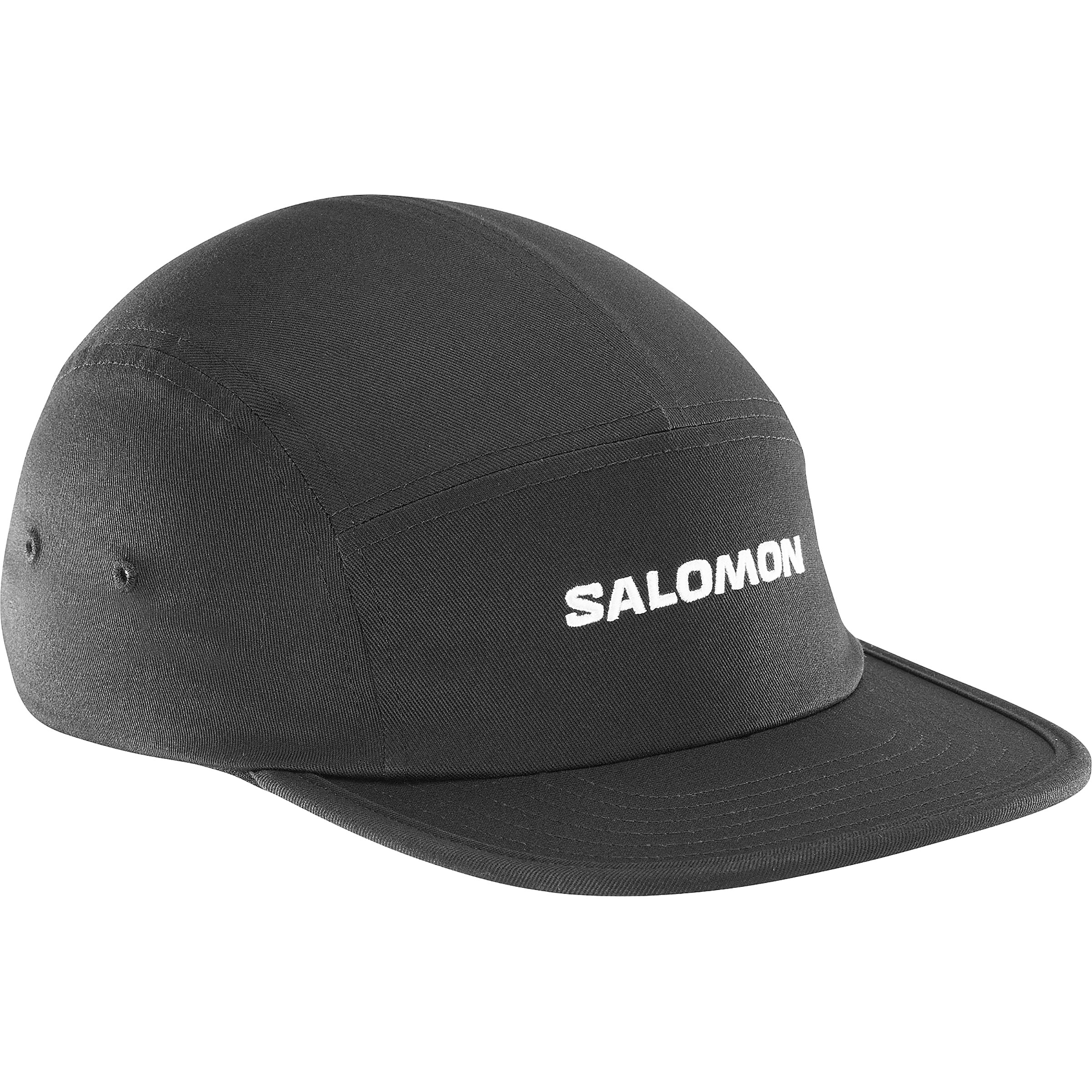 Salomon 5 Panel Logo Cap Basecaps schwarz Größe M Lifestyle Atmungsaktiv