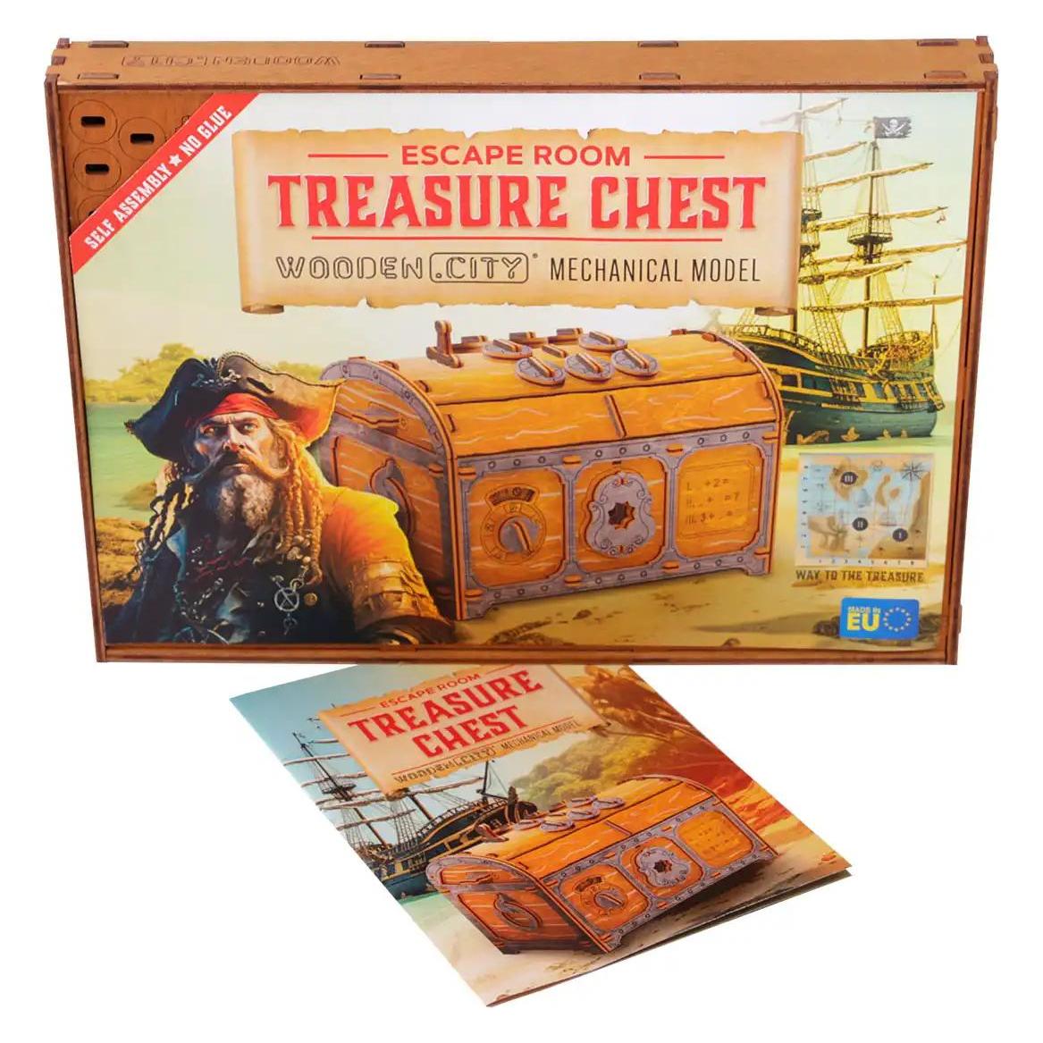 WoodenCity 3D Treasure Chest Escape Room (WR355)