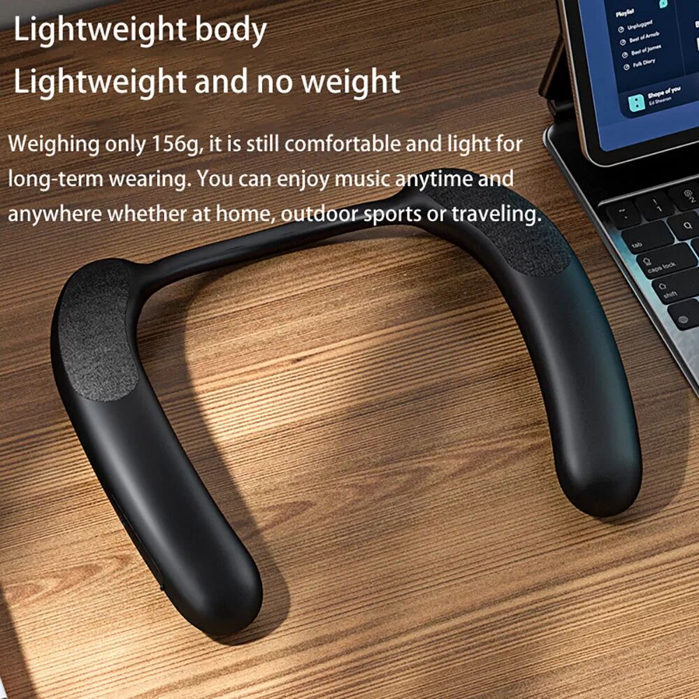 INF Tragbarer Bluetooth-Lautsprecher - Immersiver Klang Schwarz