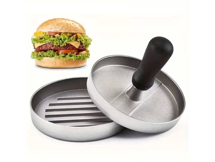 GEFU BBQ Hamburgerpers - Ø 11\,8 cm - Aluminium/Kunststof