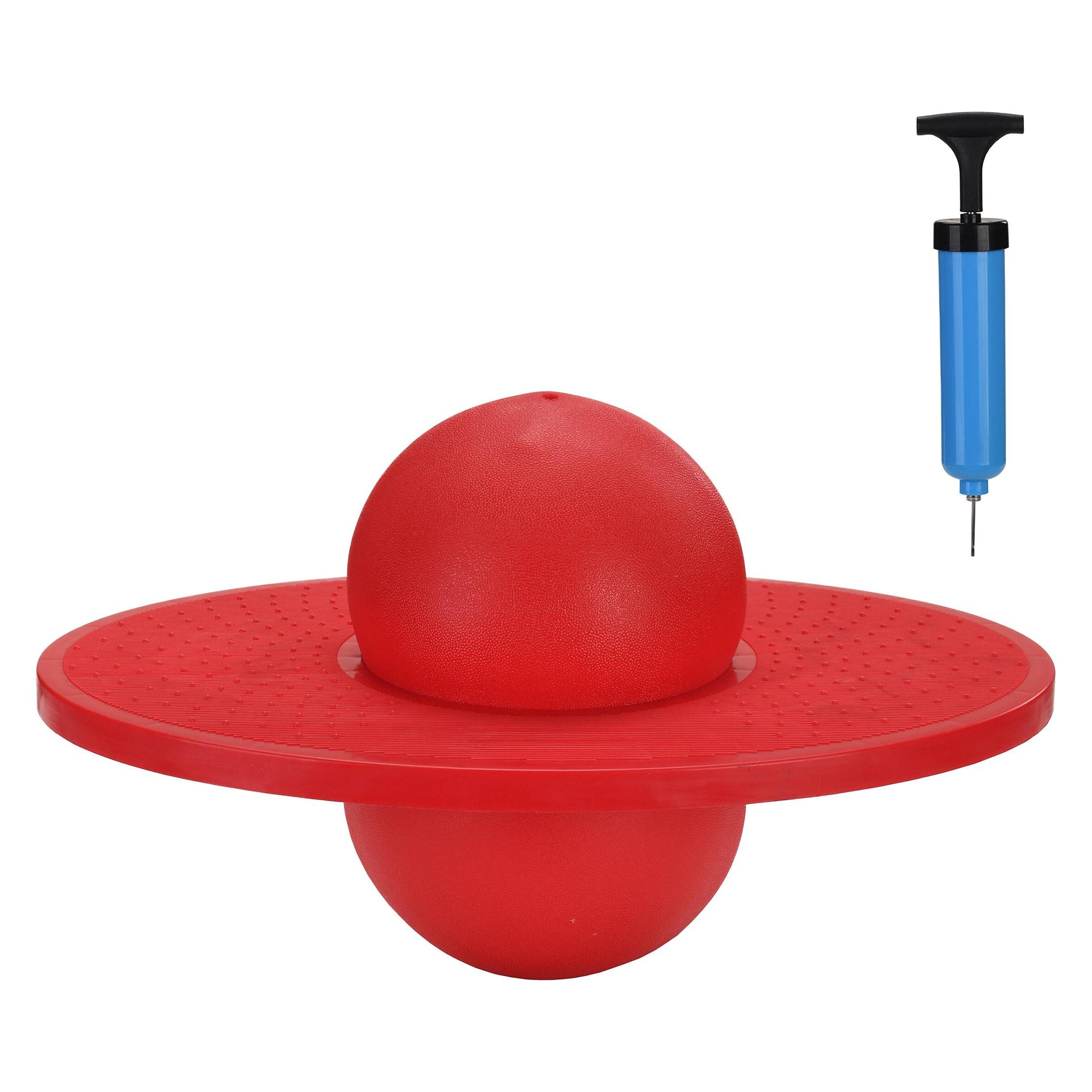 Relaxdays - Pogo Ball für Kinder bis 100 kg, Rot (10051527_47)