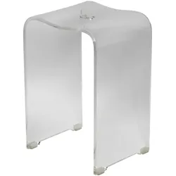 SAT Hocker freistehend 33x48x27,5 cm klar glanz SATSTOLPLASTT