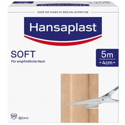 HANSAPLAST Soft Pflaster 4 cmx5 m Rolle 1 St