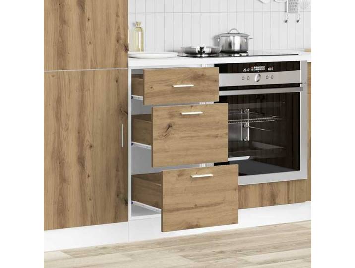 Promo 2026 Meuble bas(1 pcs) Armoire/Vitrine/Placard - SARAZYJ - meuble de cuisine -  Lyon  Chêne artisanal 40x46x81 5 cm Bois