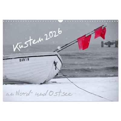 Küsten an Nord- und Ostsee (Wandkalender 2026 DIN A3 quer), CALVENDO Monatskalender