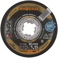 Rhodius, Sägeblatt, PROline XT38 X-LOCK Extradünne Trennscheibe 115 x 1,5 x 22,23 mm