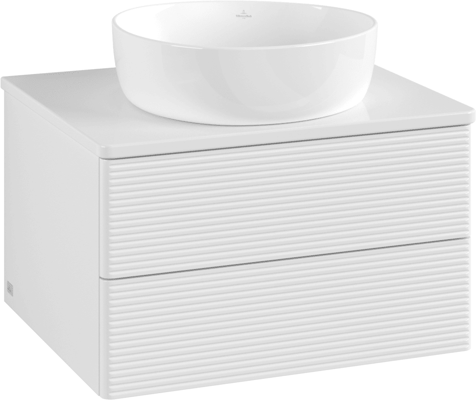 Villeroy und Boch Meuble vasque Villeroy & Boch Antao K18110GF 60x36x50cm, couleur du plan vasque : laque blanche brillante