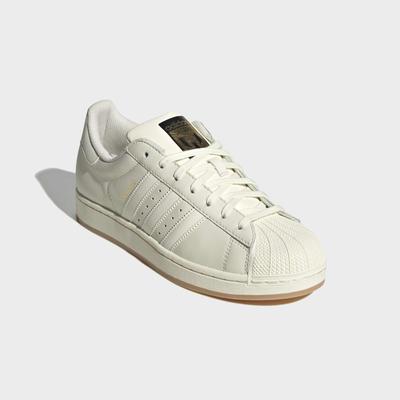 Sneaker ADIDAS PERFORMANCE "SUPERSTAR MESSI", Herren, Gr. 42,5, beige (ivory, ivory, gold metallic), Leder, Schuhe Sneaker