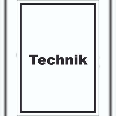 HB-Druck Technik Aufkleber mit Text Hauswirtschaftsraum hochkant A2 (420x594mm)