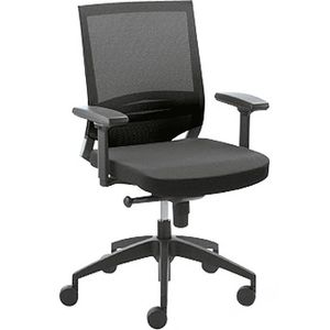 Mayer myOPTIMAX Bürostuhl, Stoff / Netz schwarz, mit Armlehnen, 2475