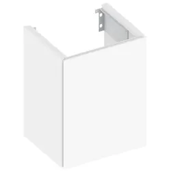 Keuco X-Line Waschtisch-Unterschrank 33122140001 46x60,5x38cm, links, Dekor trüffel seidenmatt, Glas trüffel klar