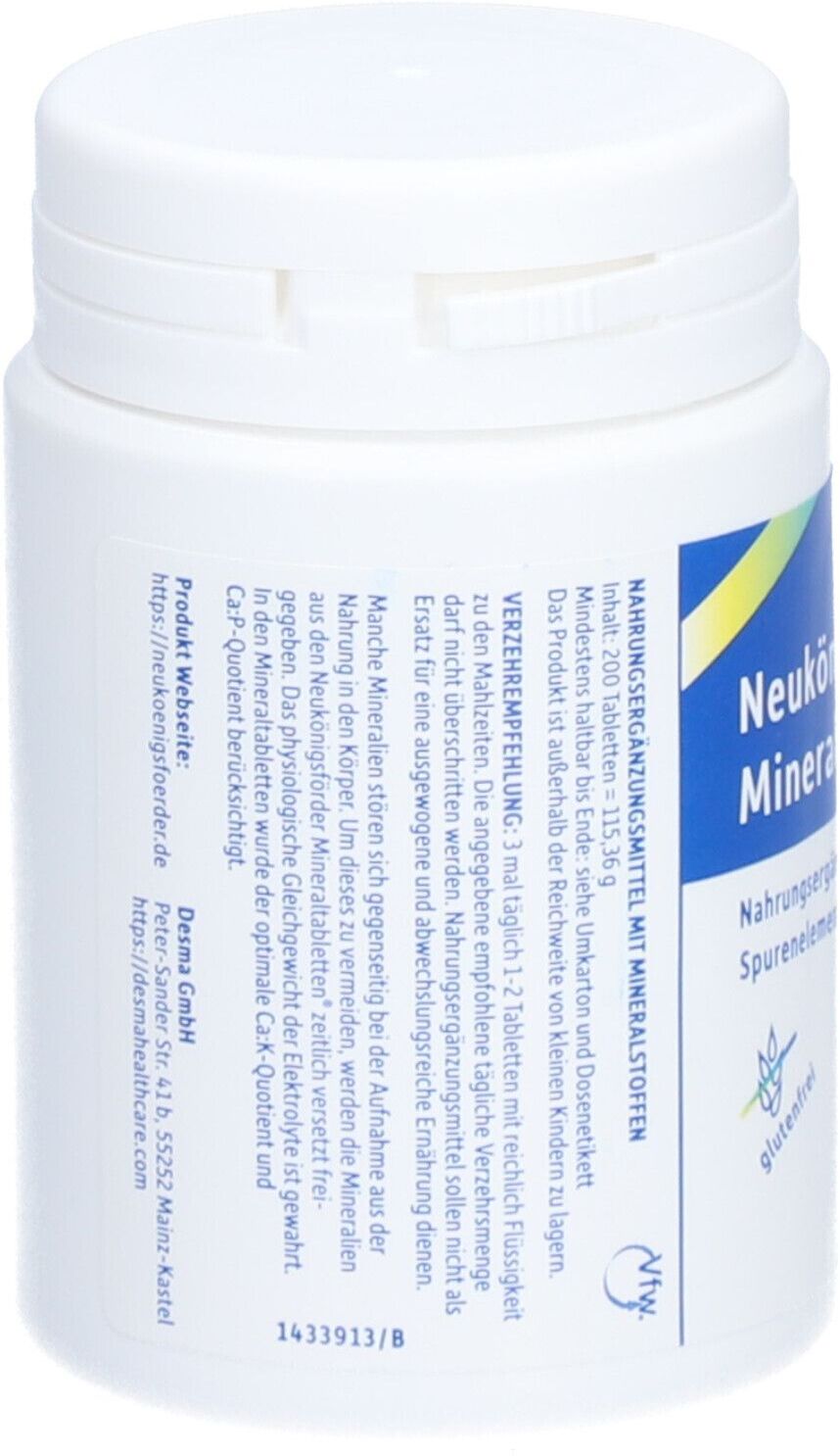 DESMA Neukönigsförder Mineraltabletten 200 St Überzogene Tabletten