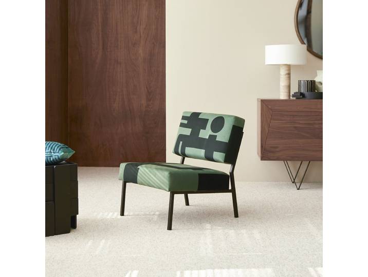 Französischer Sessel Grün - Grün - Imitation suede