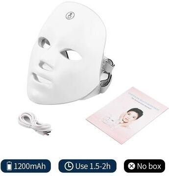 Useful Little Things Wireless Multi Spectrum 7 Color LED Facial Beauty Mask 1200mah W o Box