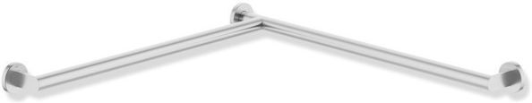 Hewi System 900 Duschhandlauf 900.35.104XA Edelstahl matt geschliffen, 765 x 765 mm, Ausführung links