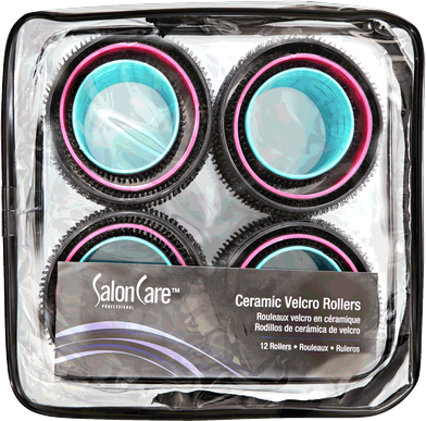 Salon Care Ceramic Velcro Rollers 1.0000 Os