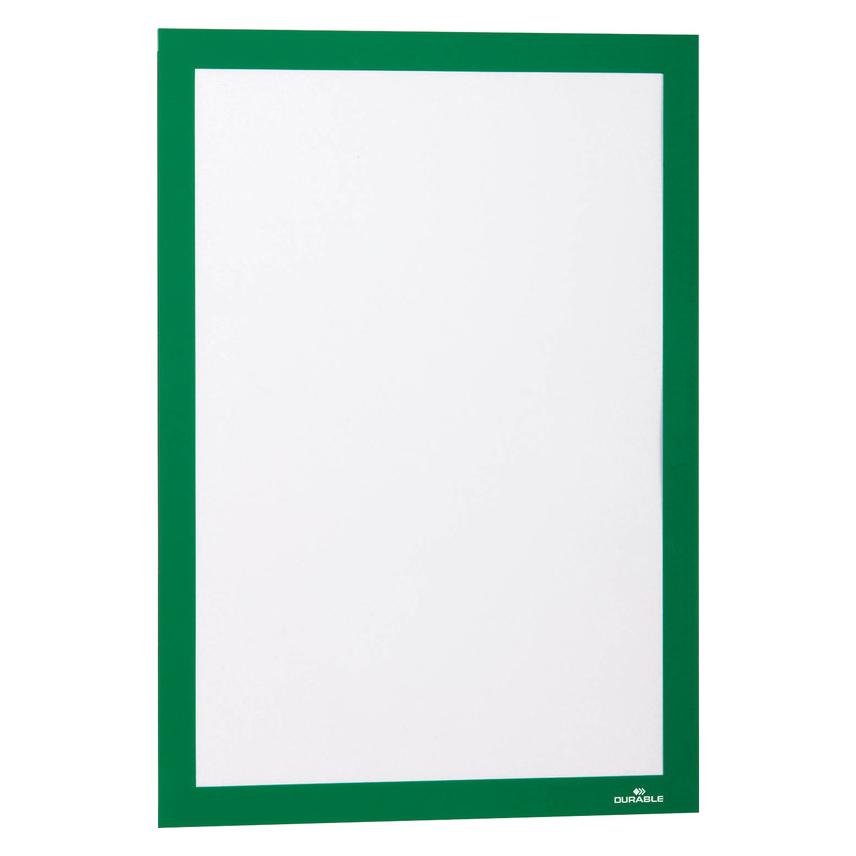 Durable 2 Magnetrahmen DURAFRAME MAGNETIC A4 grün (486905)
