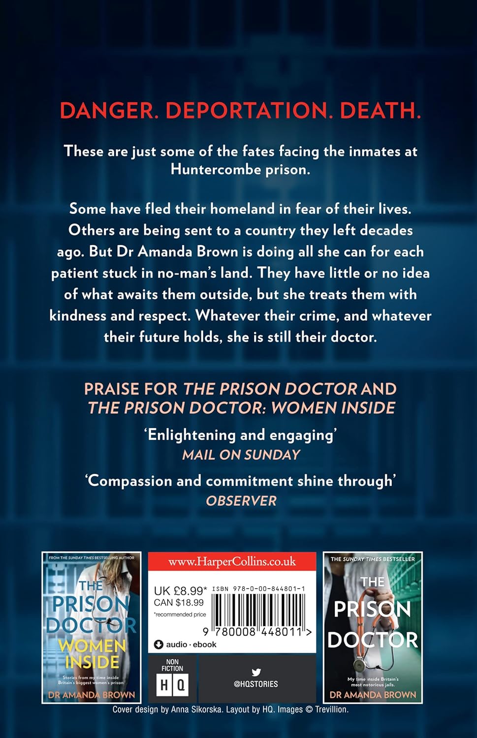HQ The Prison Doctor: The Final Sentence by Dr Amanda Brown - Paperback Memoir - Sunday Times Bestselling True Crime Prison Series Book 3