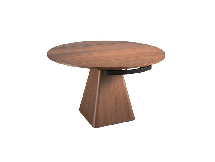 Table à manger à rallonge ronde noyer