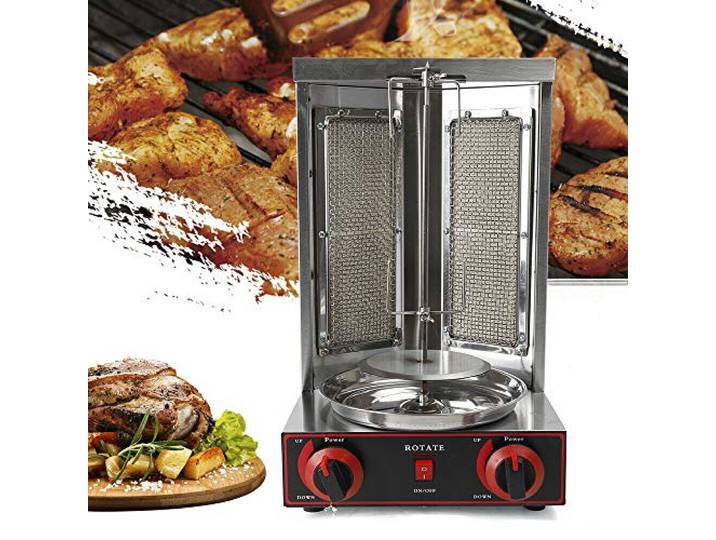 Gyro Grill Hähnchengrill Vertikale Broiler Gaskochmaschine Spinnen Döner 3000W Chef Grill