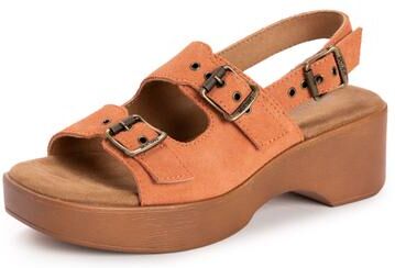 Women's Calliope Sandal by MUK LUKS in Coral Suede (Size 8 M)