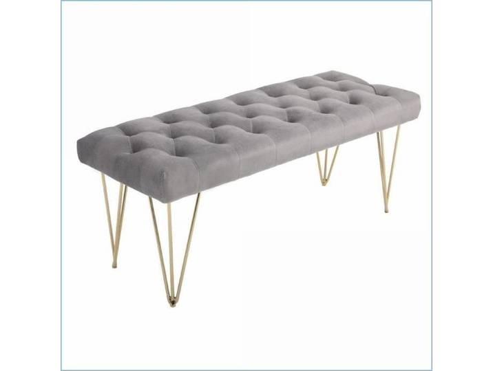 Bancs & Tabourets - Banc d'Entrée Velours Gris pour Entrée & Hall