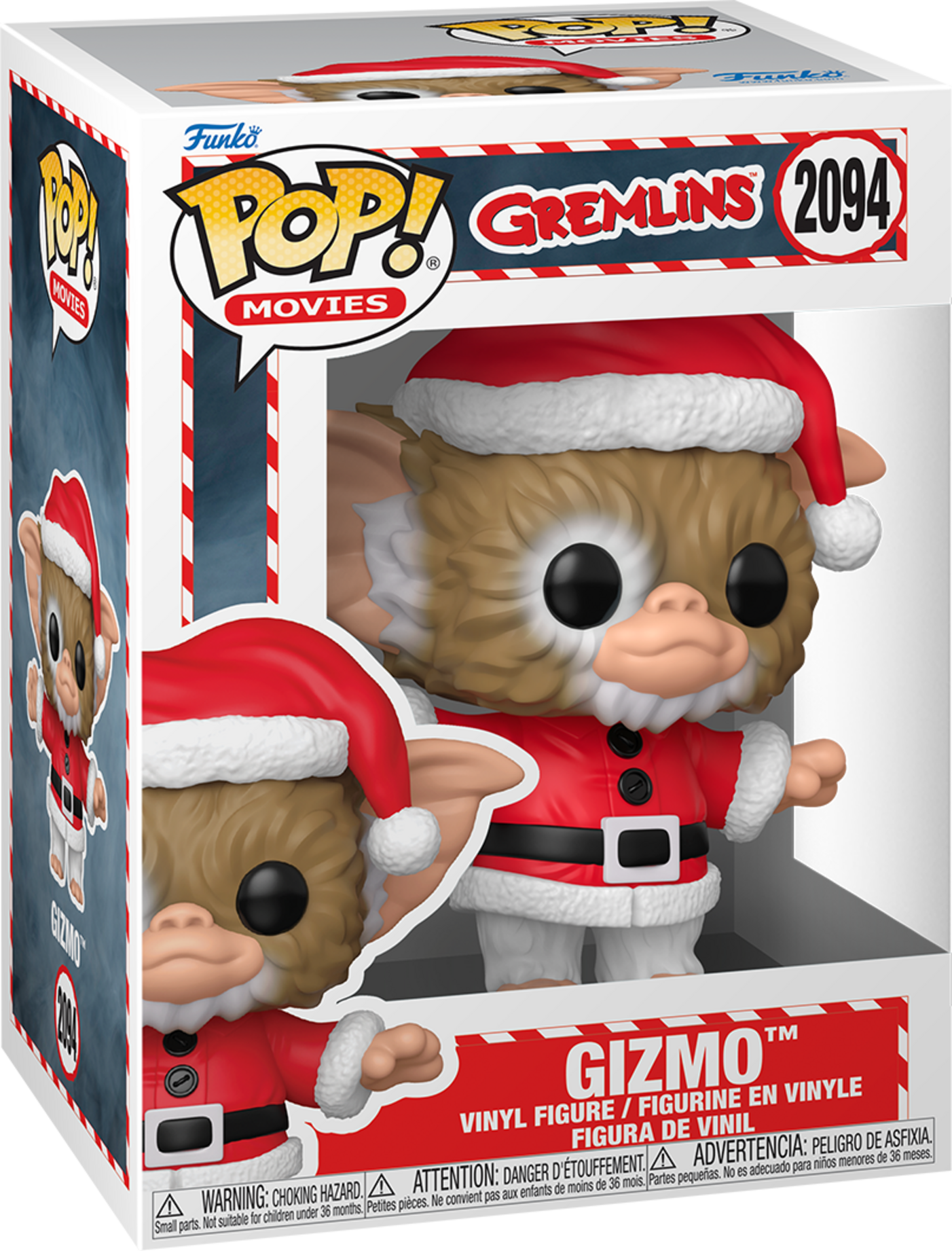 Funko Pop! Gremlins Gizmo in Santa Coat Holiday Vinyl Figure, Officially Licensed, 11.7 cm Tall, Funko Item Number 92901