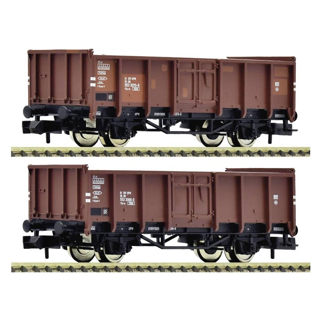 Fleischmann 6660138 N 2-tlg. Set: Offene Güterwagen, DR (Spur N) (6660138)