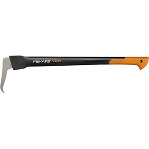 Fiskars Sappie WoodXpert XA22, 1003623, mit Rückenzahnung, 78,5 cm Fiberglasstiel, 880 g, mit Stahlkopf